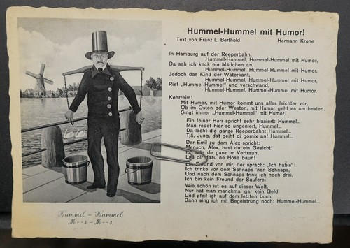 Liedpostkarte hamburg 1936 - hamburg,