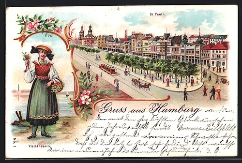 Lithographie hamburg - lithographie, hamburg-st