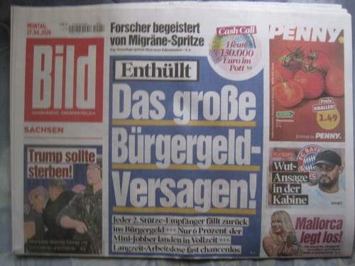 Bild zeitung 2026 - zeitung, 27.4.2026