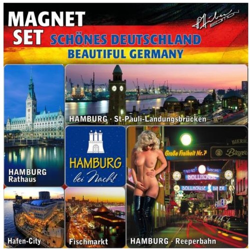 Hamburg magnet set souvenir - magnet,