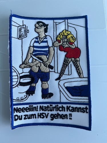 Aufnäher mit klarer - , botschaft
