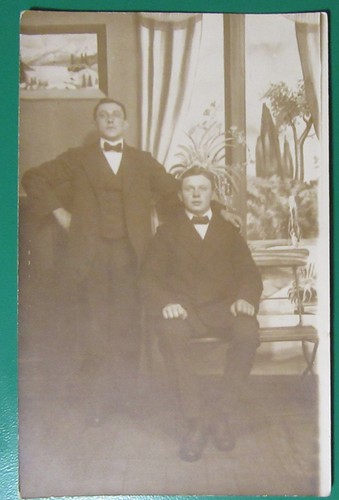 Vintage foto zwei modische - ak,