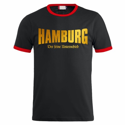 Herren shirt hamburg - herren, gold