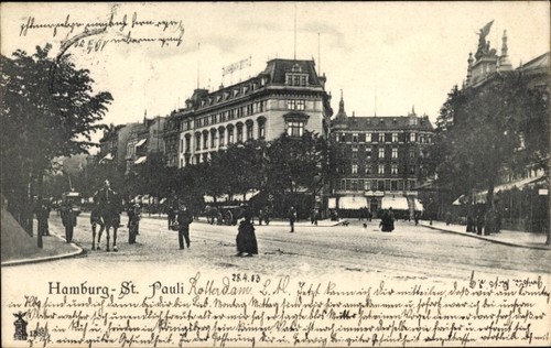 Hamburg mitte pauli - ak, st.