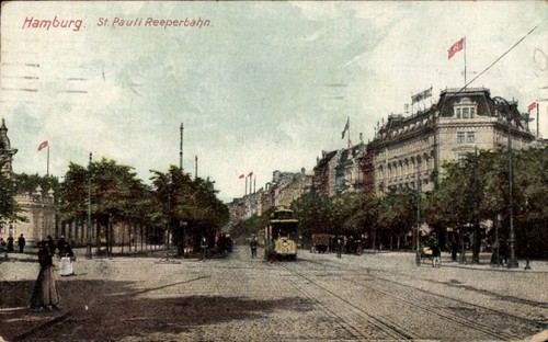 Hamburg mitte pauli - ak, st.