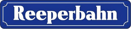 Blechschild reeperbahn - blechschild,