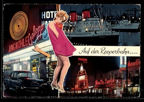 Hamburg pauli reeperbahn - ak, hamburg-st.pauli