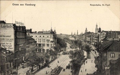 Hamburg mitte pauli - ak,
